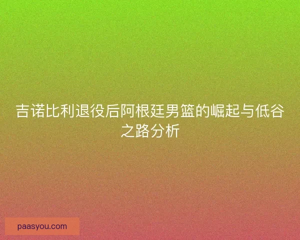 吉诺比利退役后阿根廷男篮的崛起与低谷之路分析